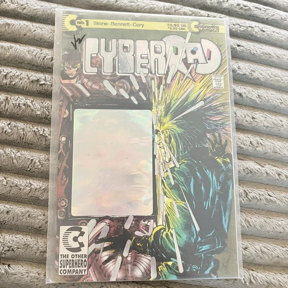Cyberrad Continuity Comics #1 Hologram Cover Boarded Modern Age Comic Book